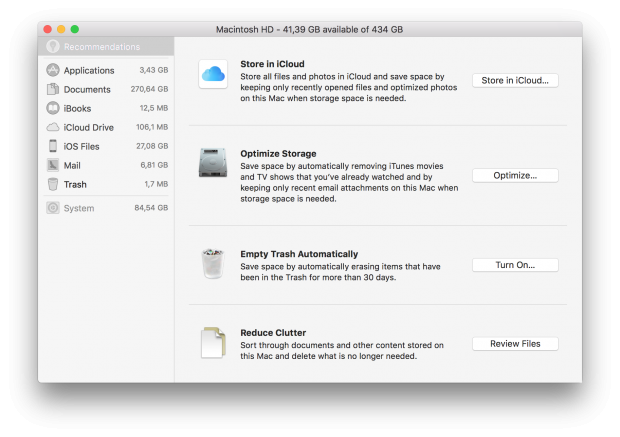 Aus den System-Informationen lässt sich auch das Aufräumwerkzeug starten. (Screenshot: Golem.de)